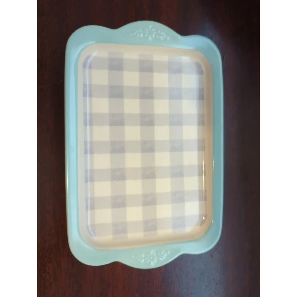 Pioneer Woman Ceramic Casserole Dish Salt Shaker Plate Butter Dish Base 4pc
